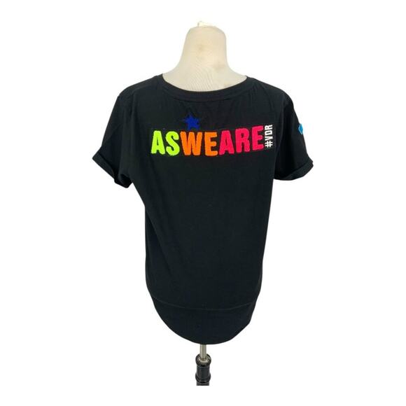 Via Delle Rose Siyah T Shirt Black Size Large NWOT - Picture 9 of 10